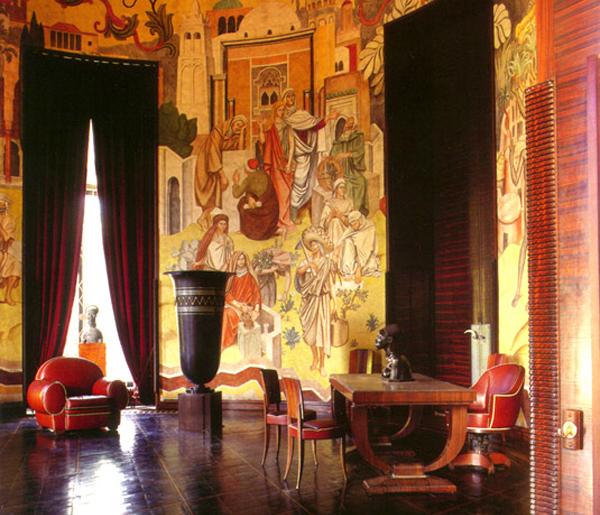 wall decoration in art deco style, art decor furniture and accessories