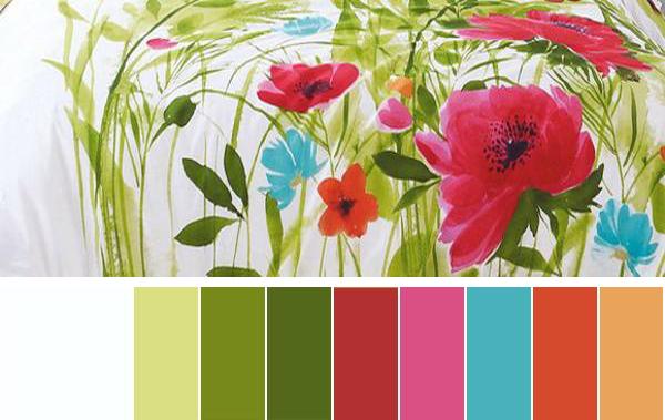 interior paint colors and furnishings for the summer decoration
