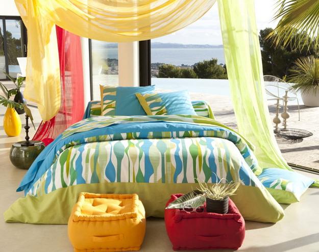 bright home accessories and color combinations for summer decoration