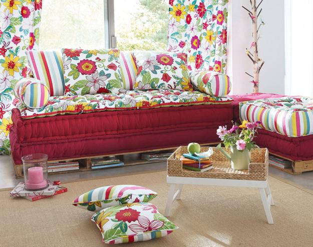 bright home accessories and color combinations for summer decoration