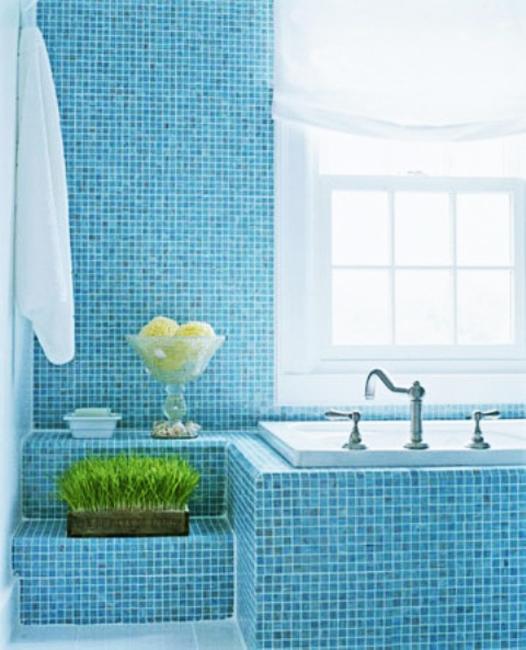 white and blue bathroom colors and nautical decor theme