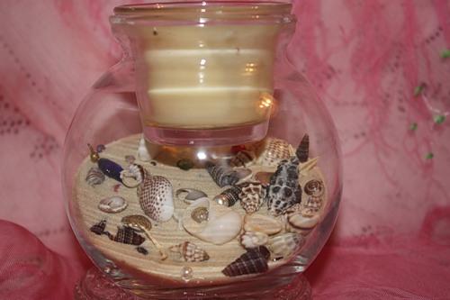 Shell table centerpiece ideas and sea shell handicrafts