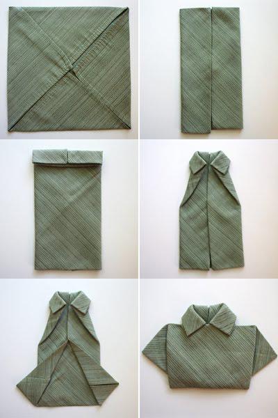 Shirt Napkin Folding Ideas