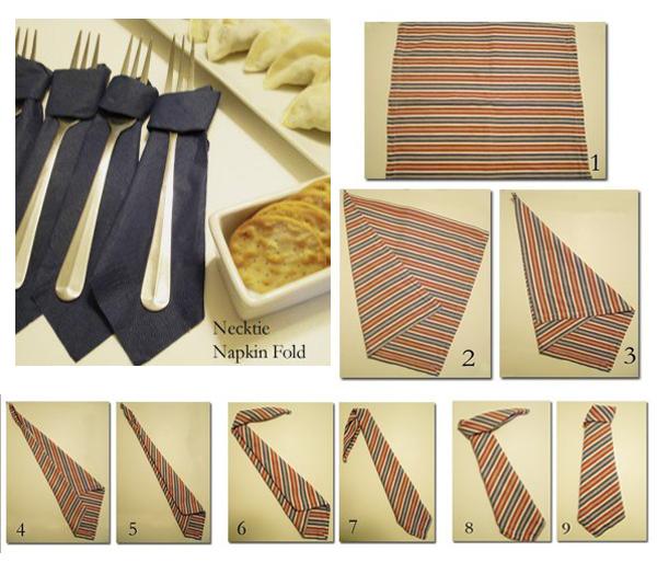 bind fold napkins