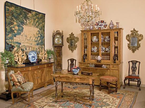 antique wooden furniture in Chippendale style