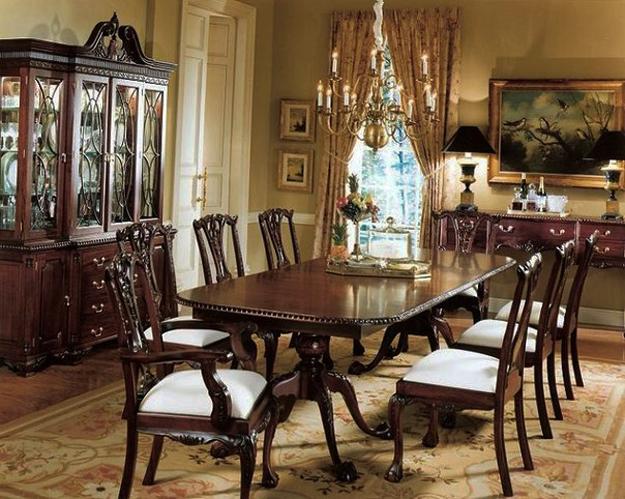 antique wooden furniture in Chippendale style