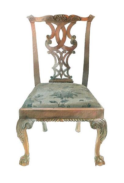 antique wooden furniture in Chippendale style