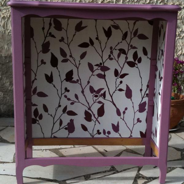 shelving and storage furniture decoration with modern wallpaper