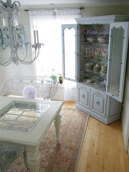 shelving and storage furniture decoration with modern wallpaper