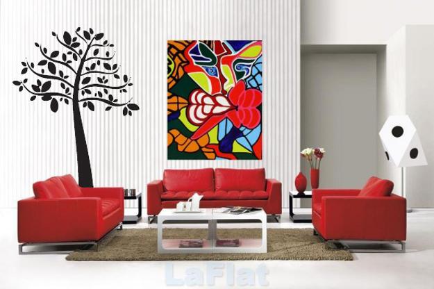  Home Decoration with paintings in various styles 