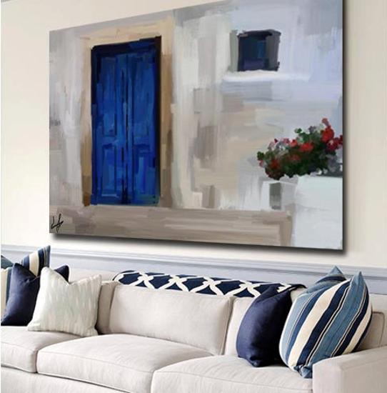  home decorating with paintings in various styles 