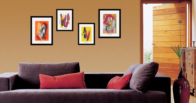 home decorating with paintings in different styles