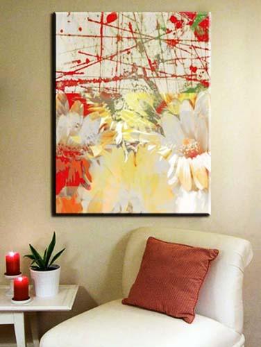  home decorating with paintings in various styles 