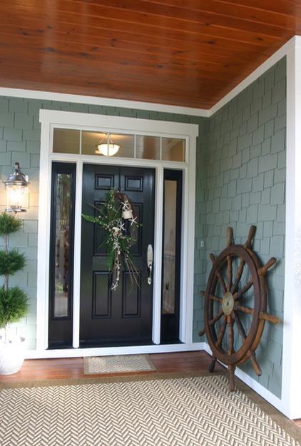 Interior Design with nautical decor accessories Ship wheel