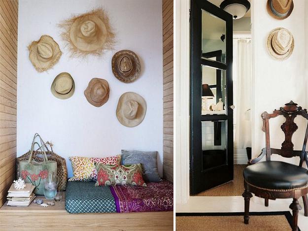Modern Wall Decor Ideas, wall decorations made with hats