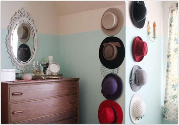 Modern Wall Decor Ideas, wall decorations made with hats