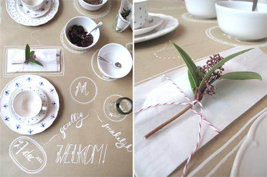 paper tablecloth paint for table decoration unique party