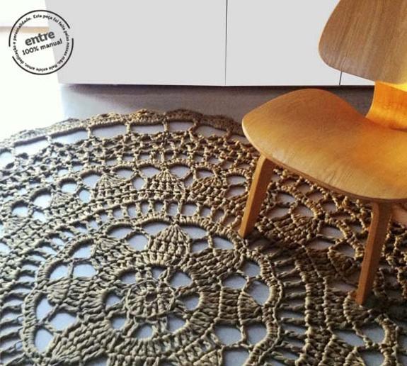 handmade home accessories, crocheted carpets