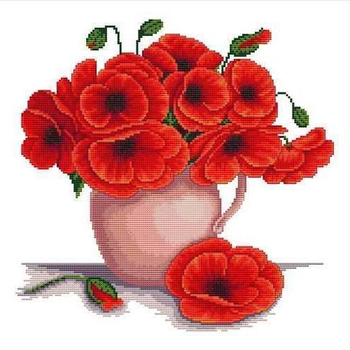 red flower designs, table decorations, floral table decoration