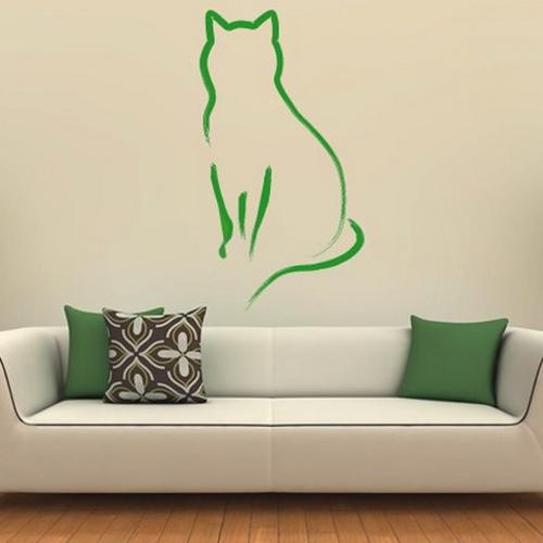 Cat Wall Sticker and painting ideas for decorating empty walls