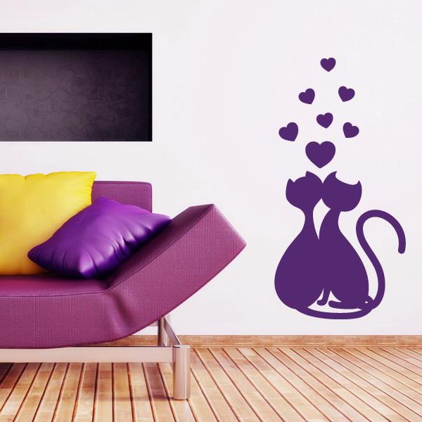 Cat Wall Sticker and painting ideas for decorating empty walls