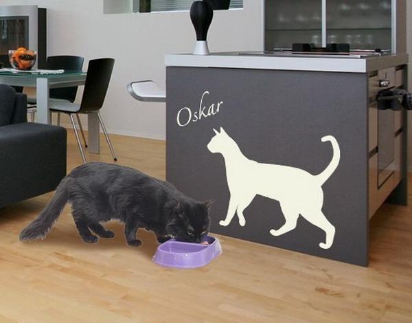  Cat Wall Sticker and painting ideas for decorating empty walls 