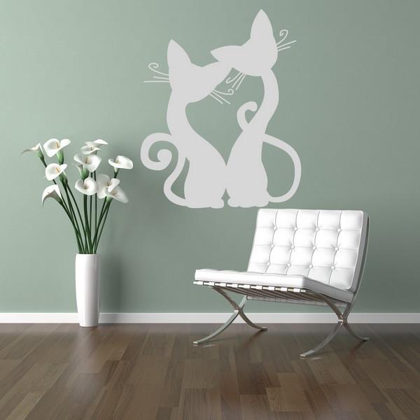 Cat Wall Sticker and painting ideas for decorating empty walls