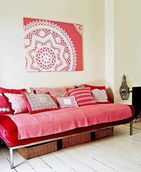 modern home decor ideas with lace fabrics and patterns