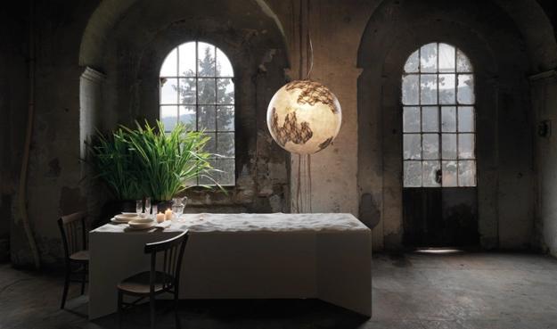  home lighting design with lace fabric 