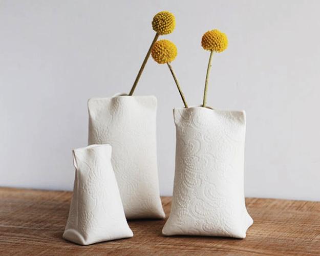 handmade vases and creative ideas for interior decoration with vases