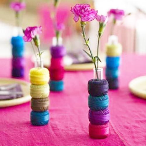 handmade vases and creative ideas for interior decoration with vases
