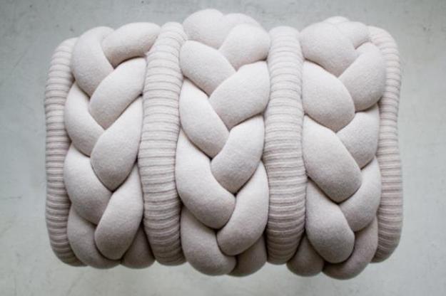 modern interior design with braided ornamental patterns and handmade accessories