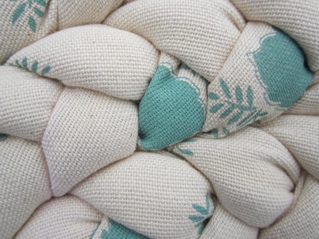  modern interior design with braided ornamental patterns and handmade accessories 