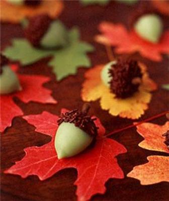  easily making autumn decoration, table decorations and waste Craft 