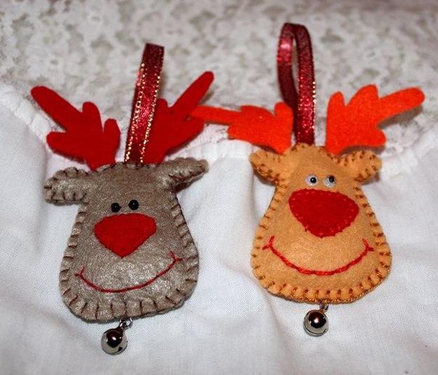 handmade felt Christmas decorations and unique gifts