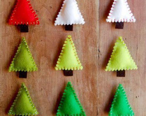 handmade felt Christmas decorations and unique gifts
