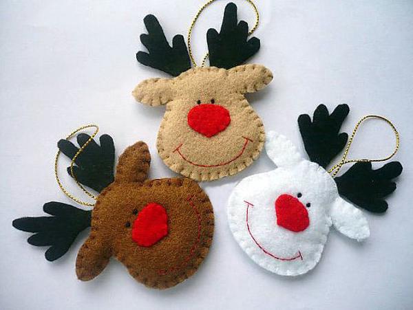 handmade felt Christmas decorations and unique gifts