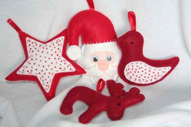  handmade felt Christmas decorations and unique gifts 