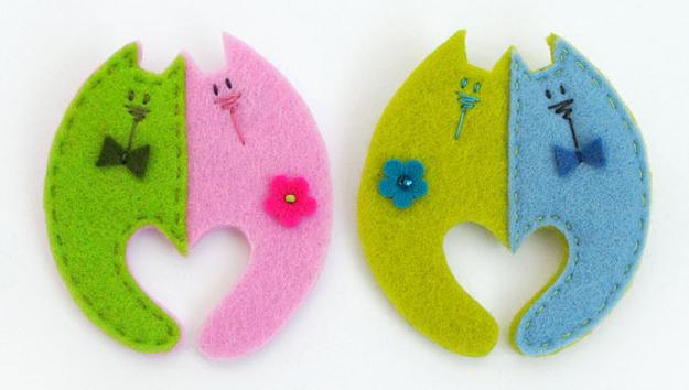 homemade felt decorations and Christmas Tree Ornaments