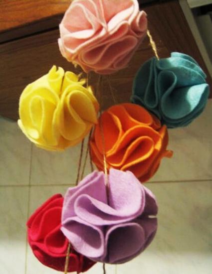 homemade felt decorations and Christmas Tree Ornaments