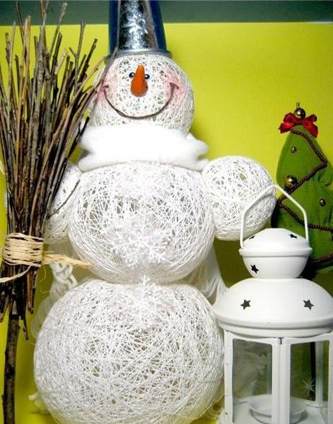 Christmas crafts, handmade home decorations, snowman Christmas Tree Ornaments 