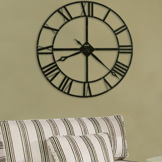 Modern interior decorating with large wall clocks