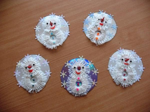 Christmas crafts, handmade home decorations, snowman Christmas Tree Ornaments