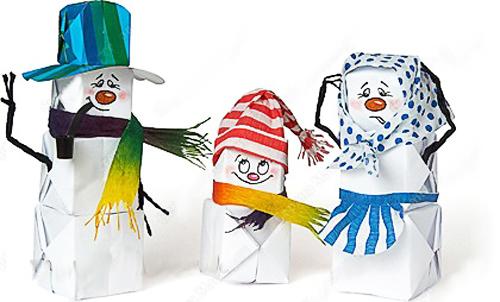 Christmas crafts, handmade home decorations, snowman Christmas Tree Ornaments