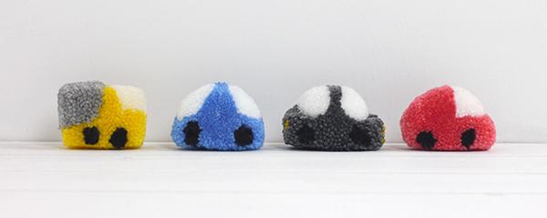 craft ideas for the production of decorative objects with pompoms