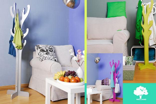 tree coat racks in different shaped and colors Kids Designs for the modern interior design