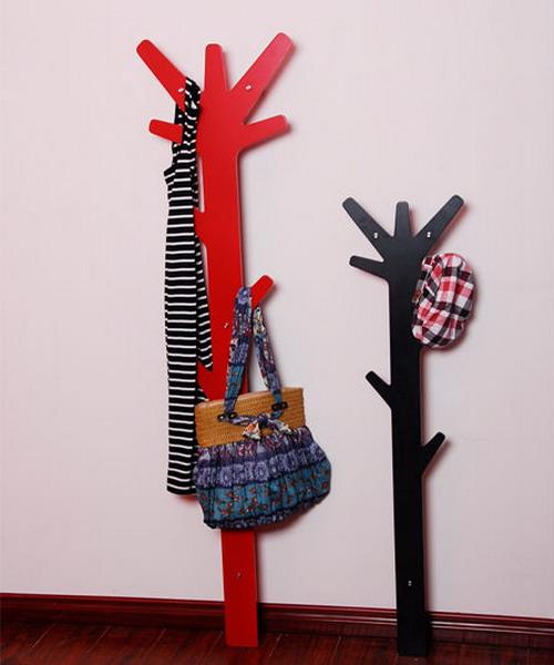  tree coat racks in different shaped and colors, designs children for the modern interior design 