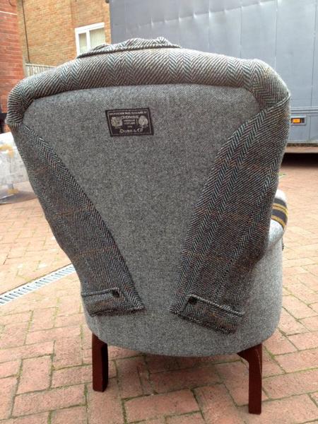 handmade chairs Recycling wool coats