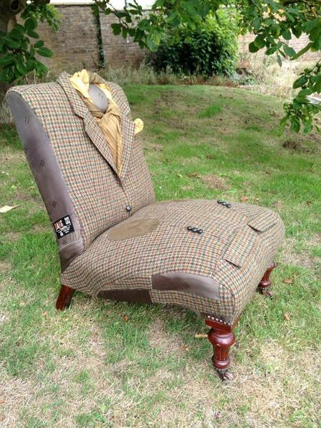 handmade chairs Recycling wool coats