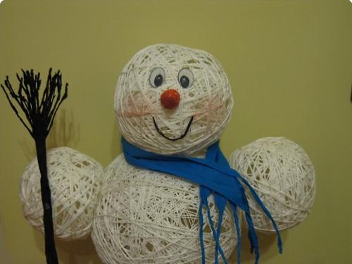 Christmas crafts, handmade home decorations, snowman Christmas Tree Ornaments